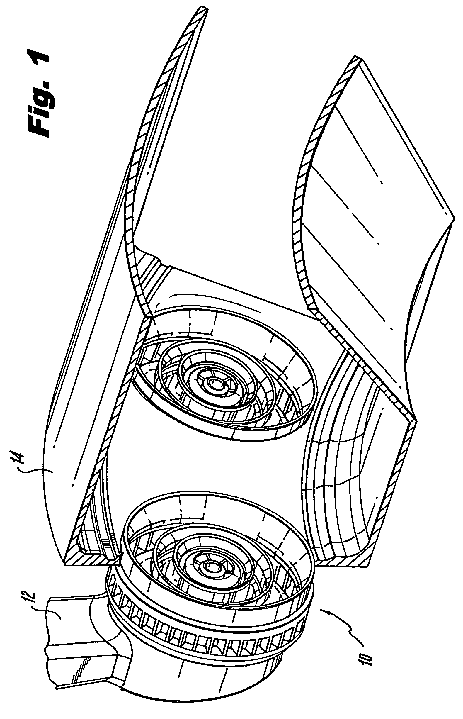 Radially outward flowing air-blast fuel injector for gas turbine engine