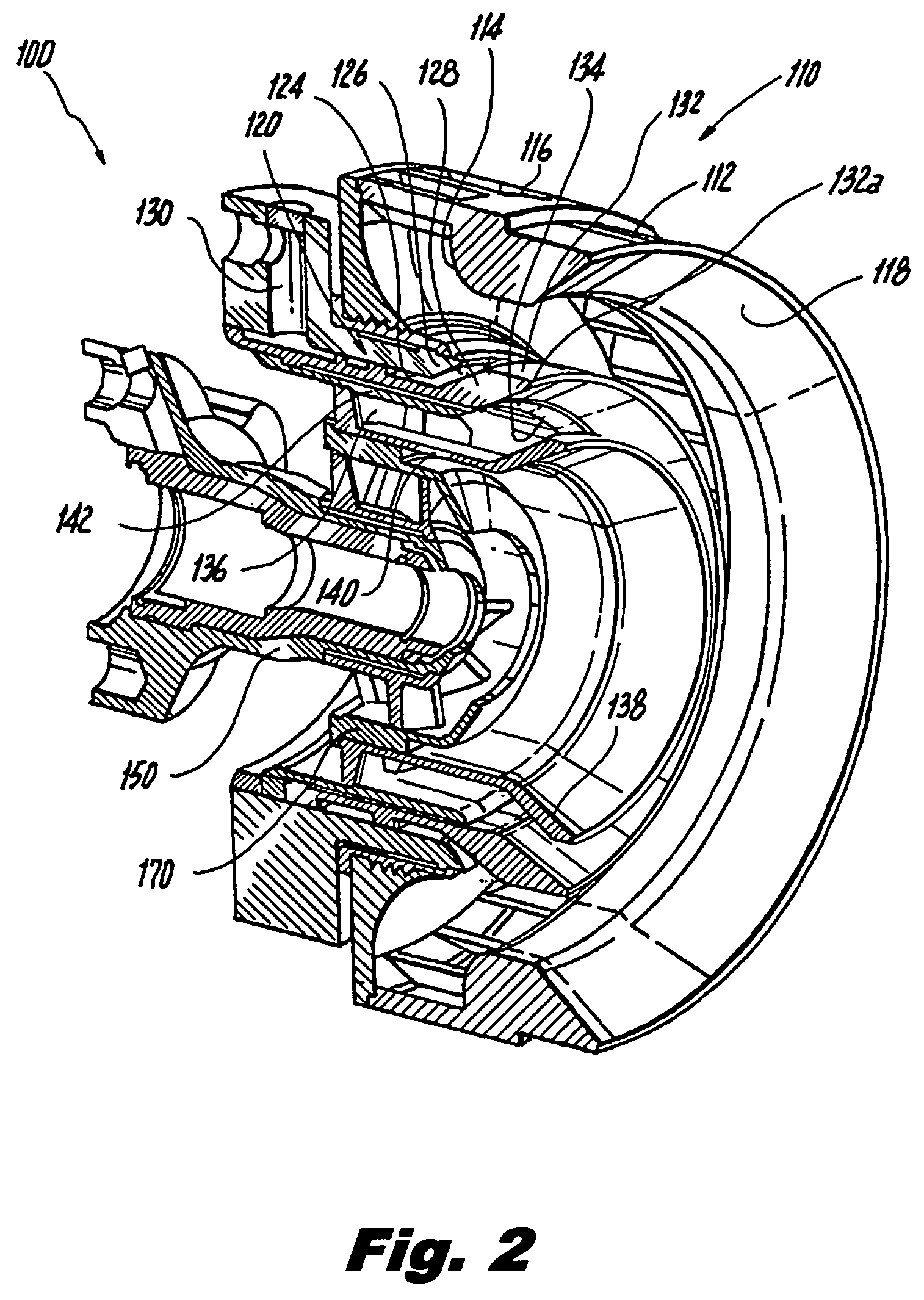 Radially outward flowing air-blast fuel injector for gas turbine engine