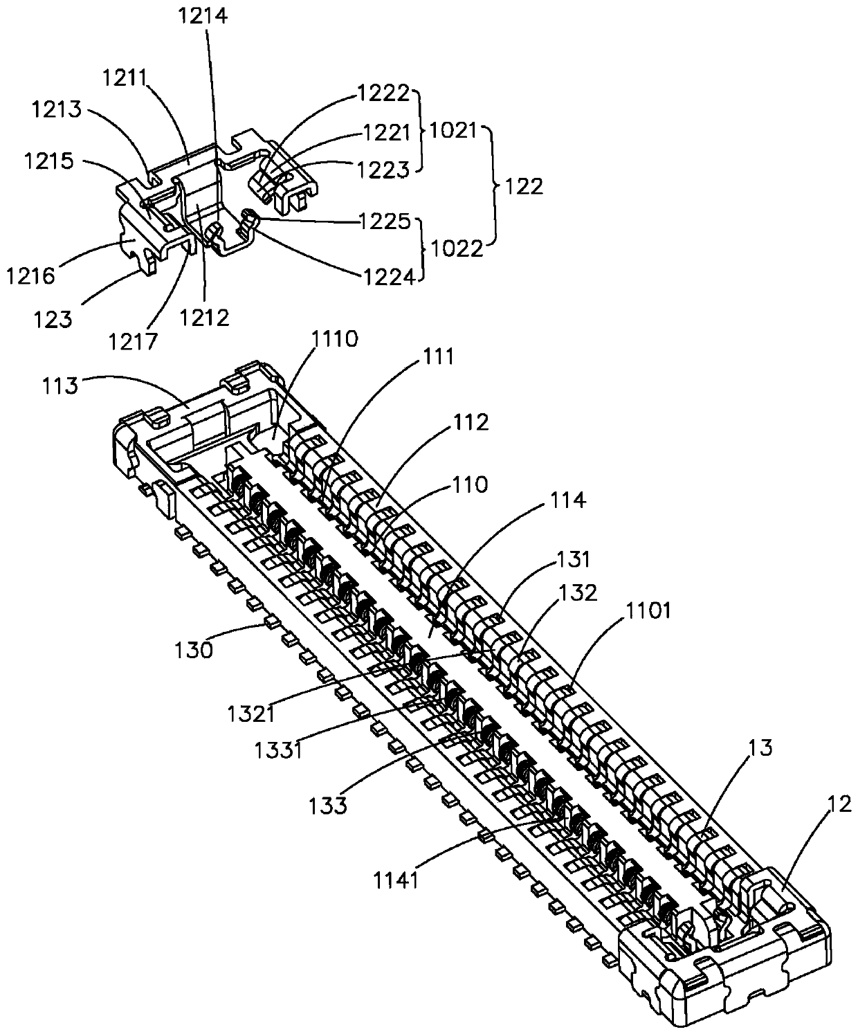 Board-to-board connector component