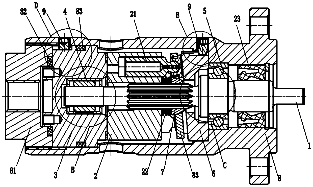 Floating type transmission mechanism and micro pump