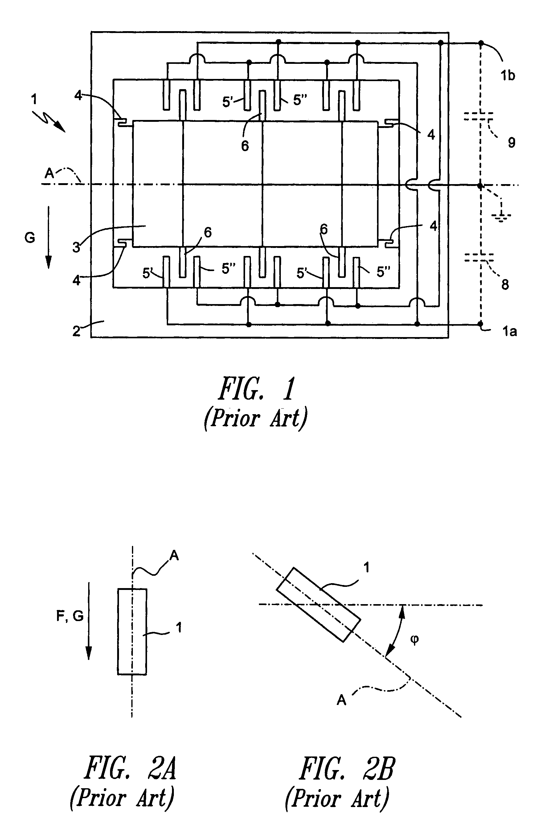 Device for measuring the relative angular position of two bodies with respect to a point, and articular prosthesis provided therewith