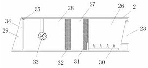 Floating filtering device for treating blue-green algae in urban lakes