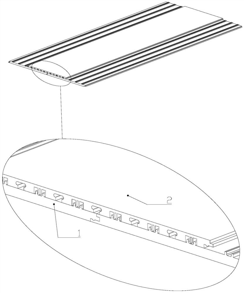 Heat-conducting profile floor