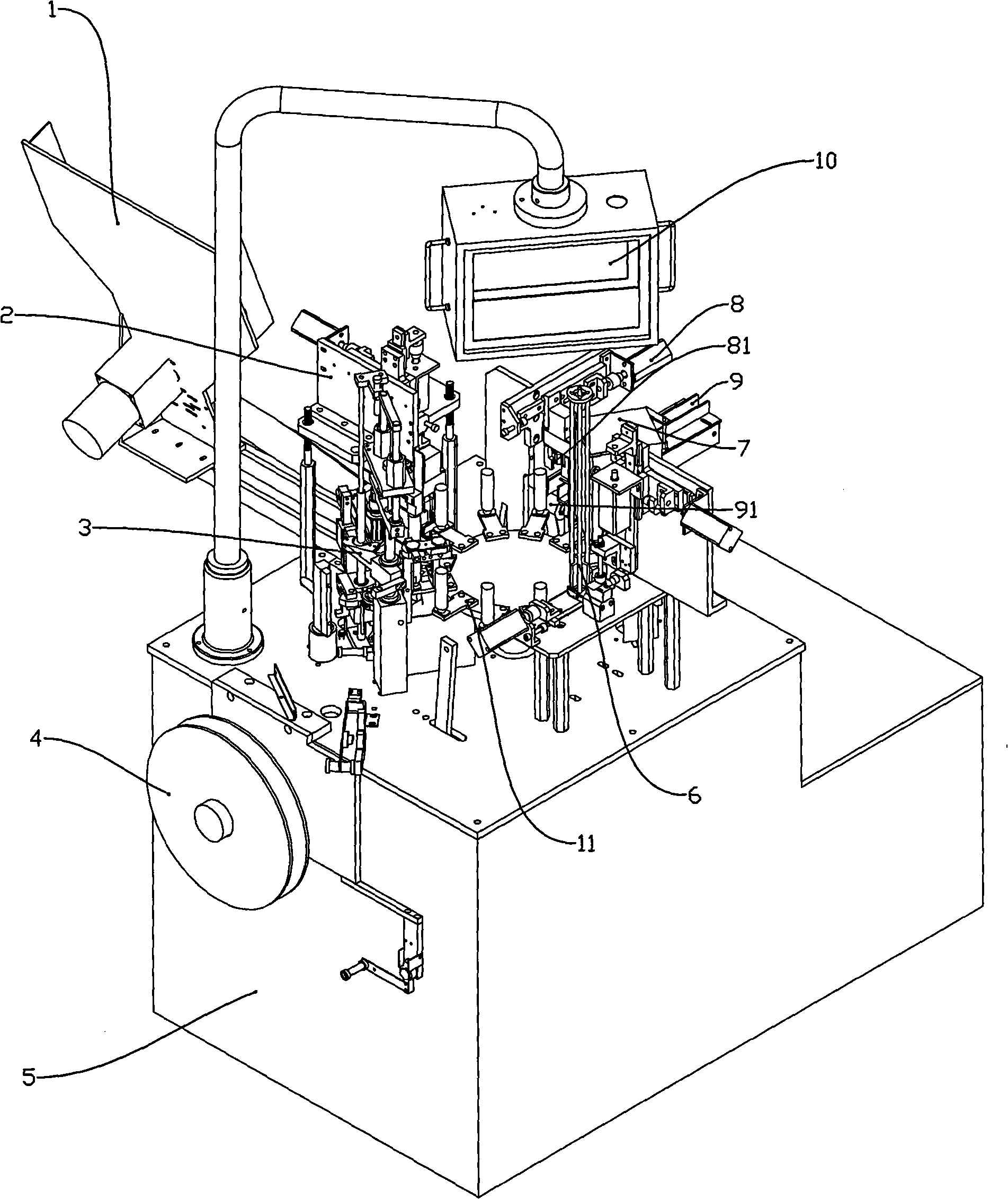 Apparatus for capping sebific duct and adding spacer automatically