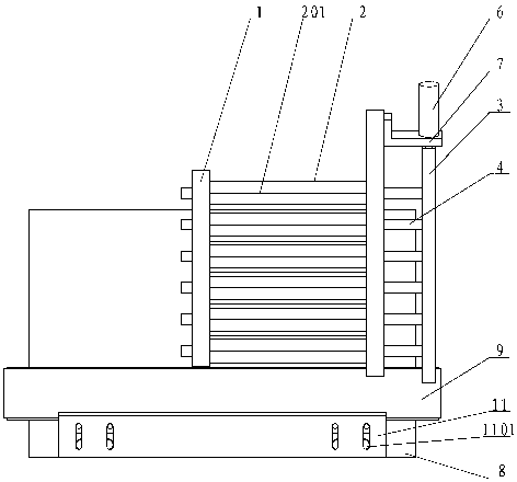 Rolling rod type ferrule delivering and feeding device