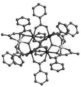 Iron-doped titanium oxygen cluster material as well as synthesis method and application thereof