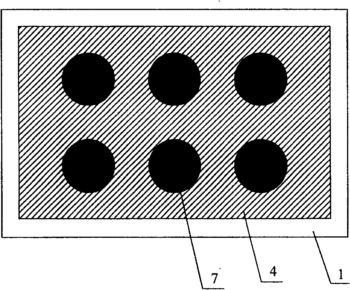 Pland display having umbrella-shaped grid array structure and its manufacturing technology