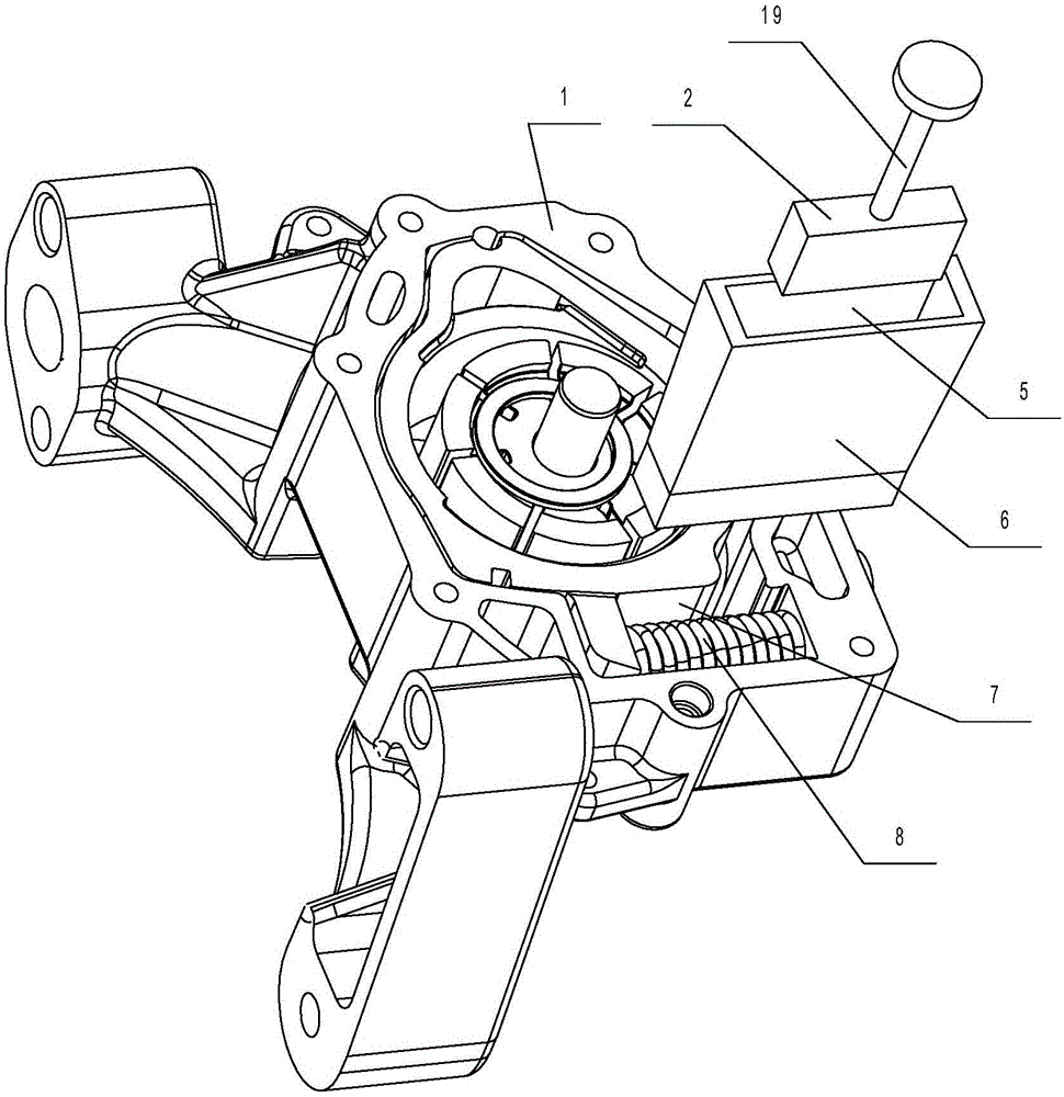 Mounting device for spring in oil pump