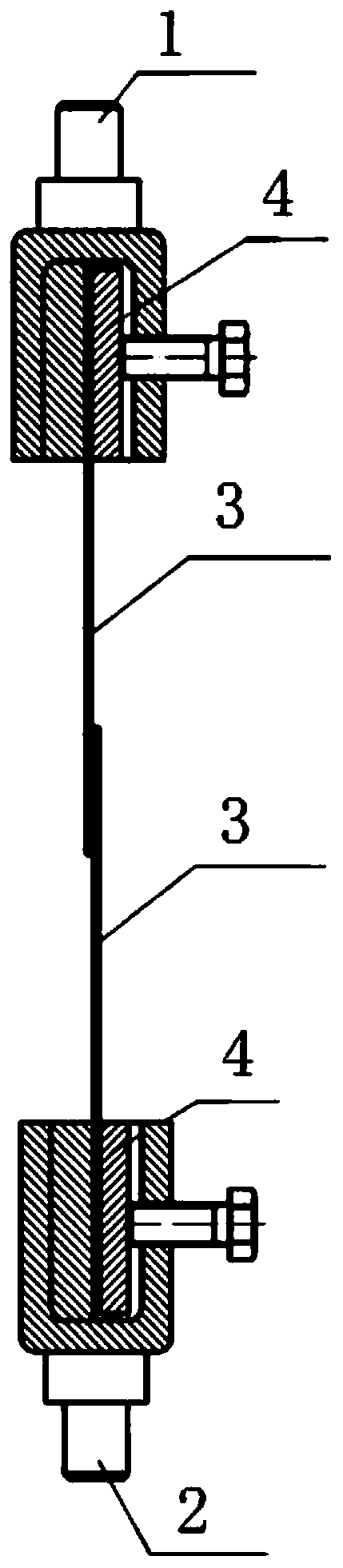 Method for testing lap joint fracture resistance of bamboo skin rolls