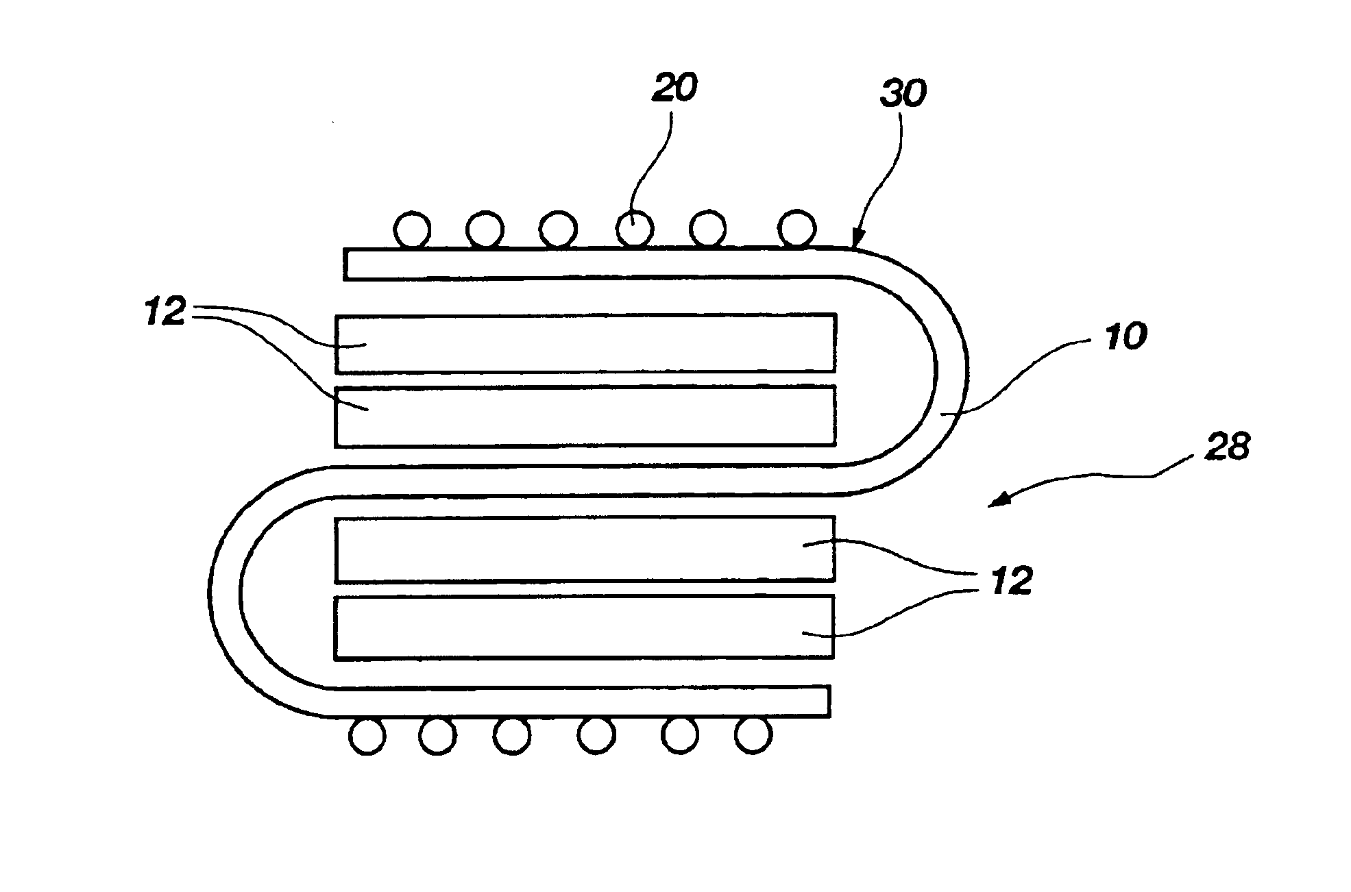 Folded interposer