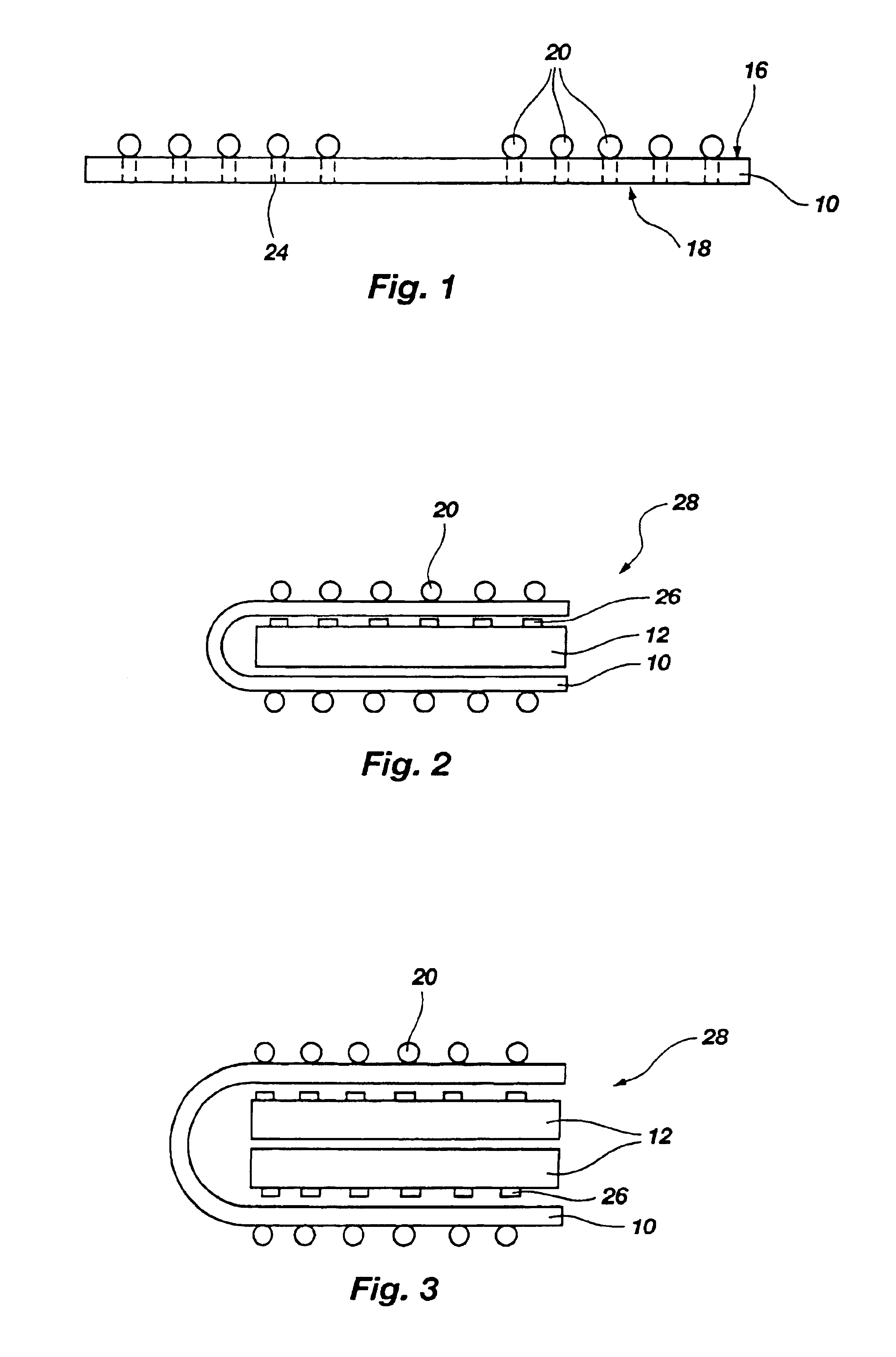 Folded interposer