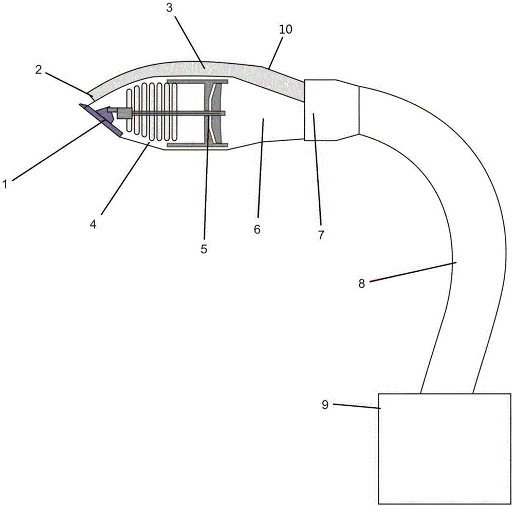 Negative pressure pneumatic hair clipper