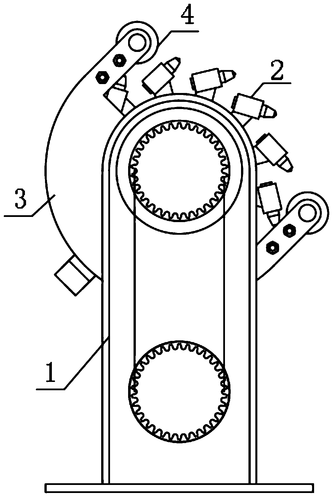 Novel milling and excavating machine