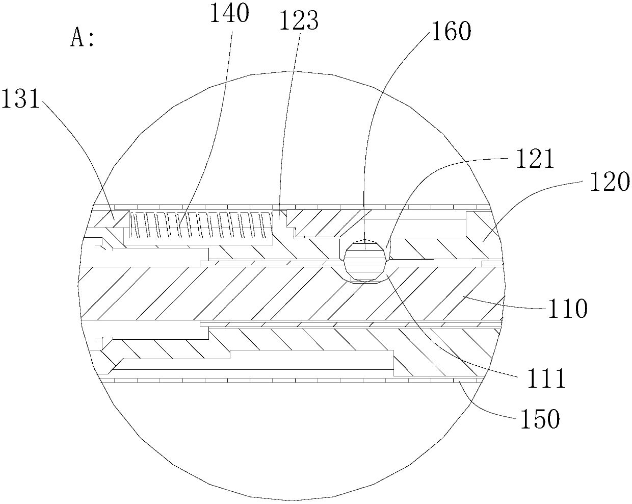 Endoscopic stapler and adapter used for endoscopic stapler