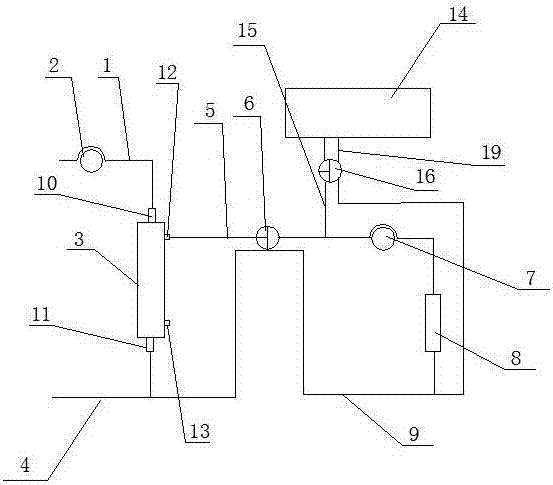 An intermittent CRRT machine capacity balance device