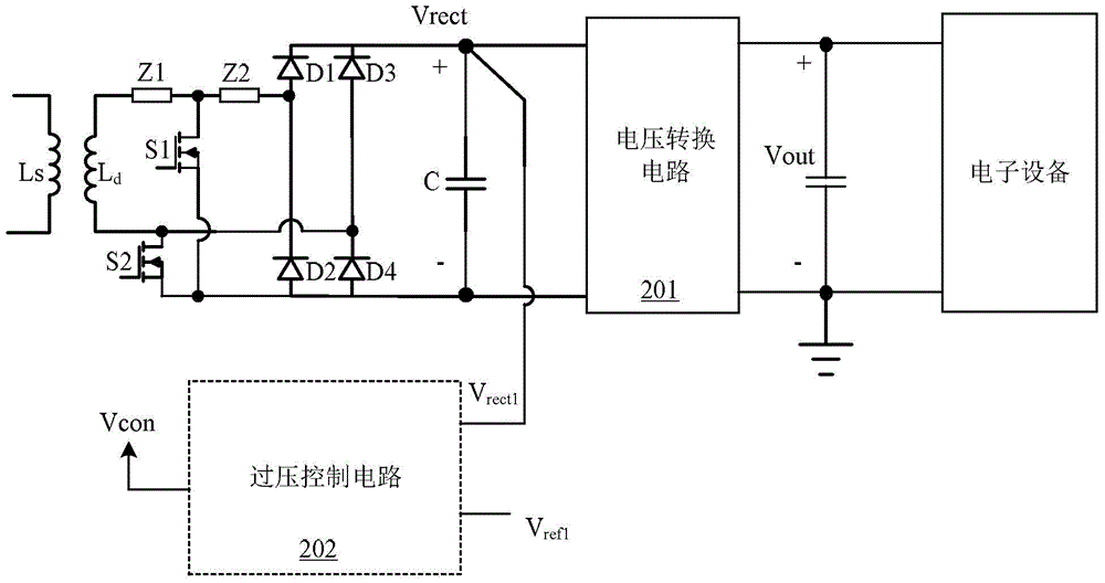 Noncontact power transmission device and power transmission method