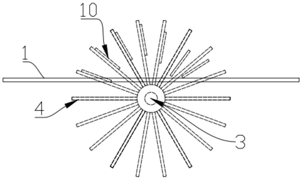 Quick turn-over device of mask machine