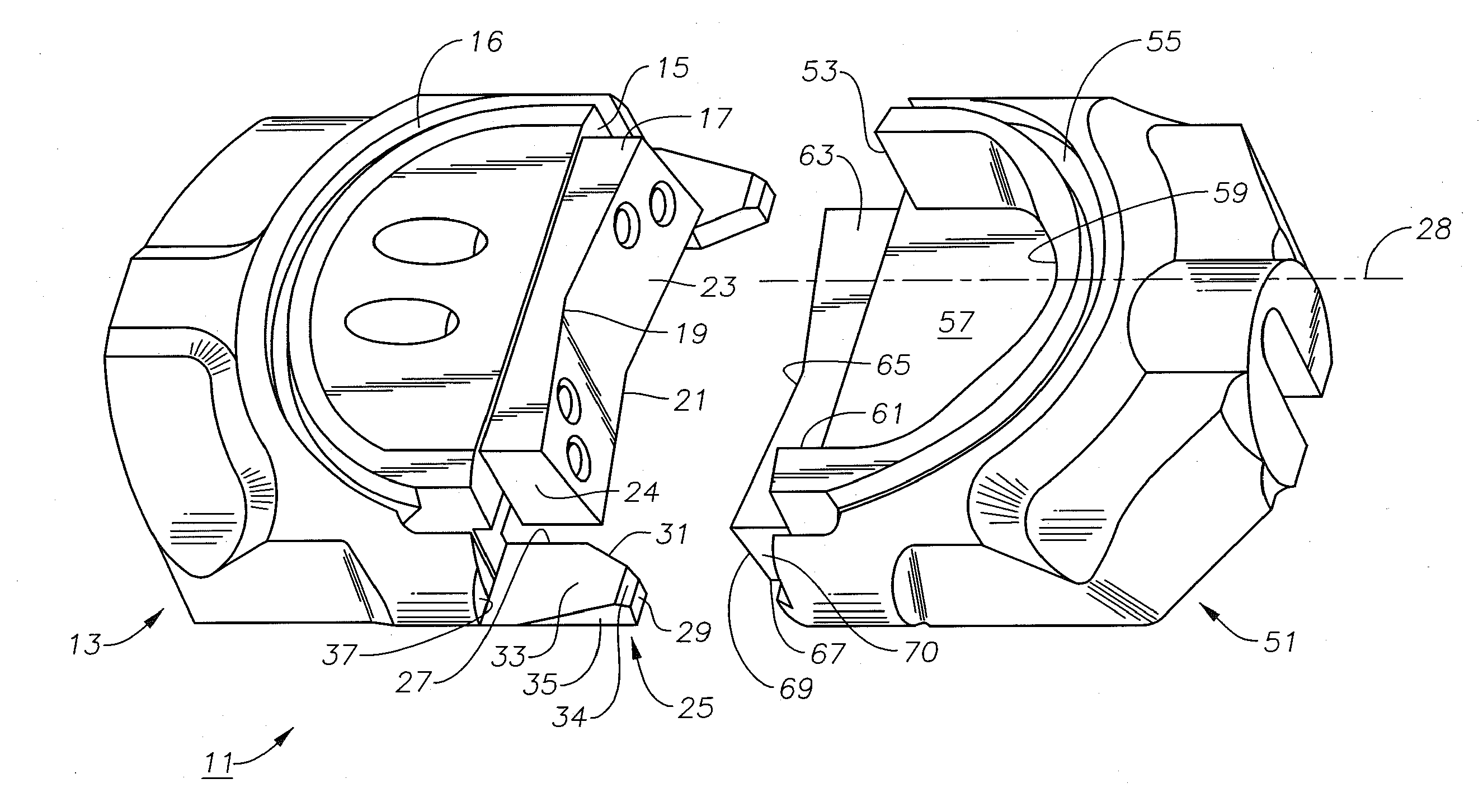 Pipe Guide Arms for Blind Shear Rams