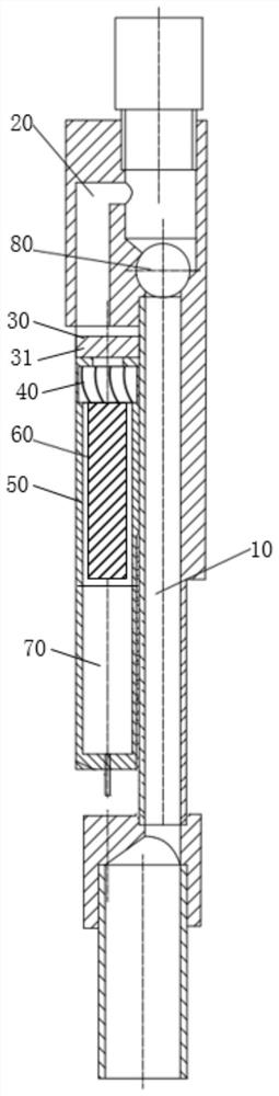 Downhole power generation device for water injection well