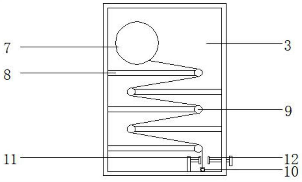 Building electrical control box convenient for arrangement and storage of internal lines