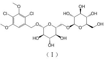 Glucoside compound extracted and separated from lilium brownii and method and application of glucoside compound