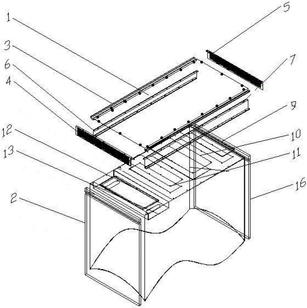 High-voltage distribution cabinet waterproof top cover device