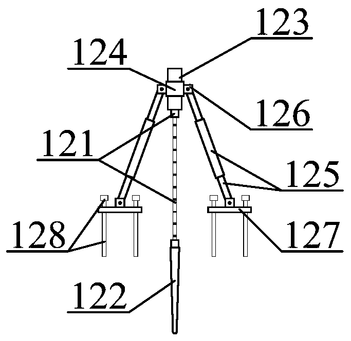 Gas pressure measuring device with high safety factor and using method of gas pressure measuring device