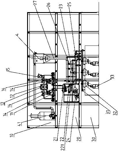 Production system and preparation method of glyphosate ammonium soluble granule