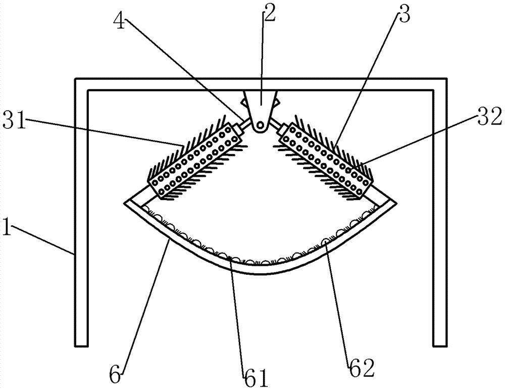 Dairy cow cleaning device