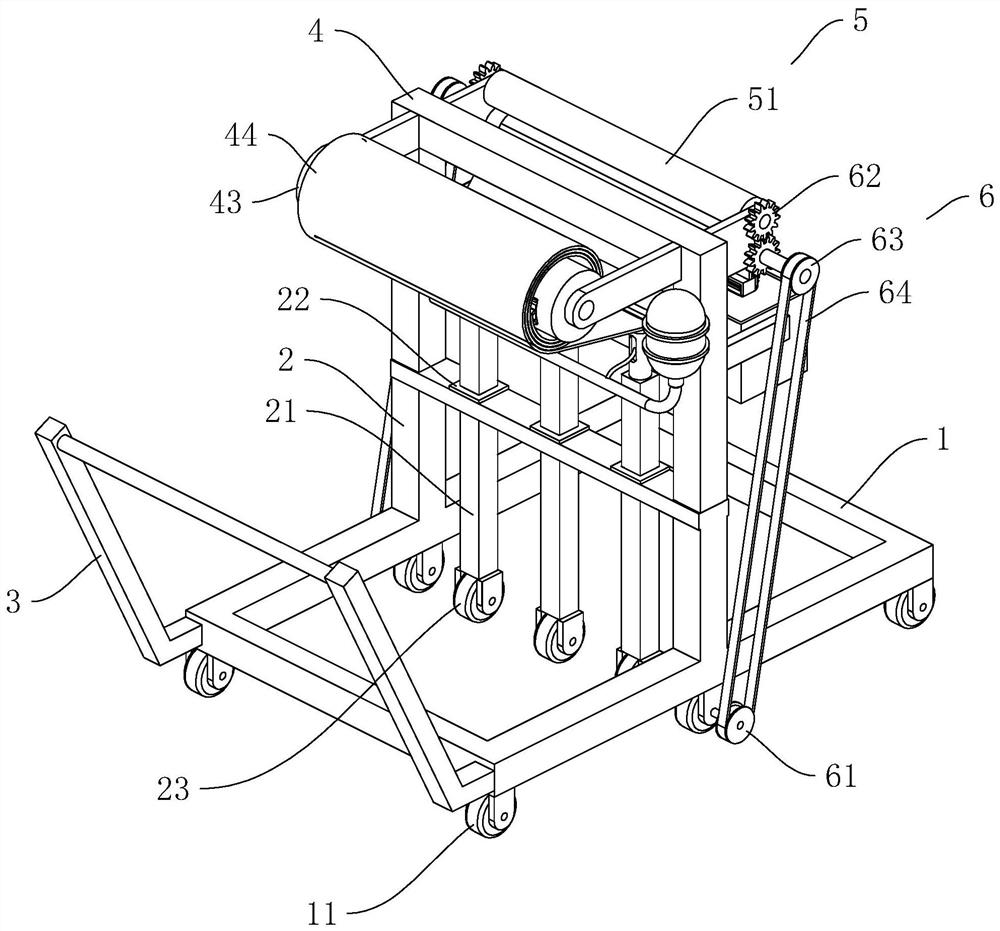 Structure detection device for ground flatness