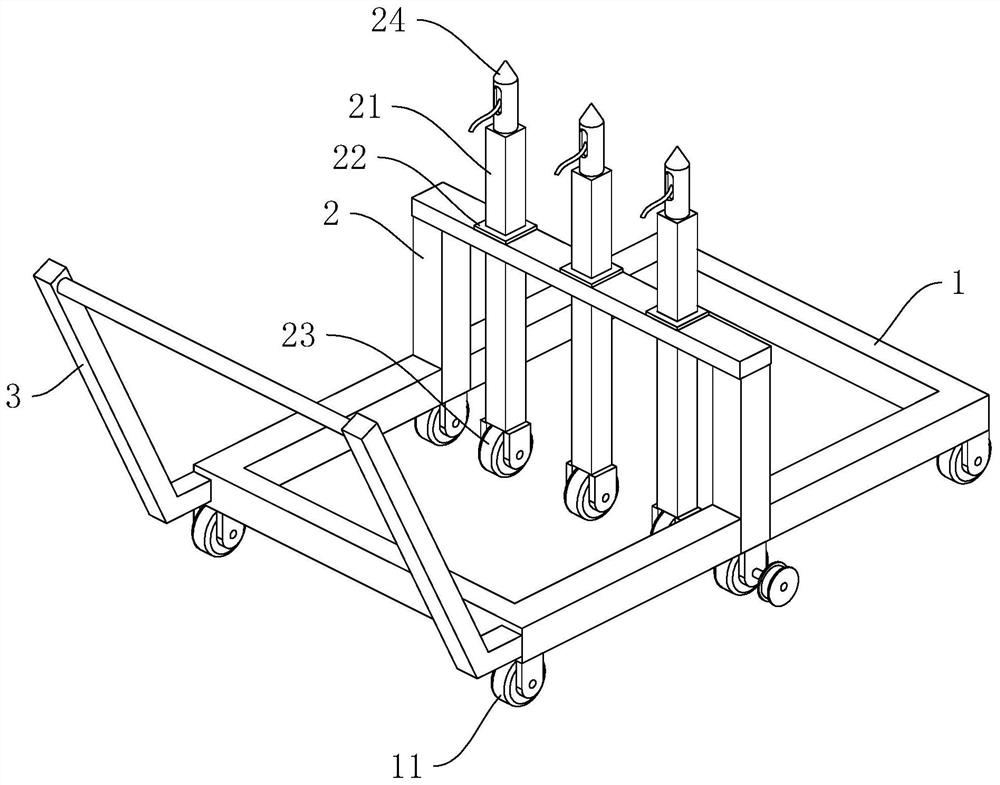 Structure detection device for ground flatness