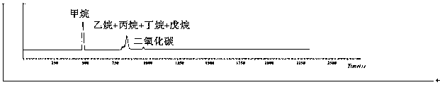 Method for analysis chromatographic separation of hydrocarbon compound carbon isotopes in natural gas