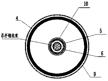 Arch bridge boom anti-relaxation structure system