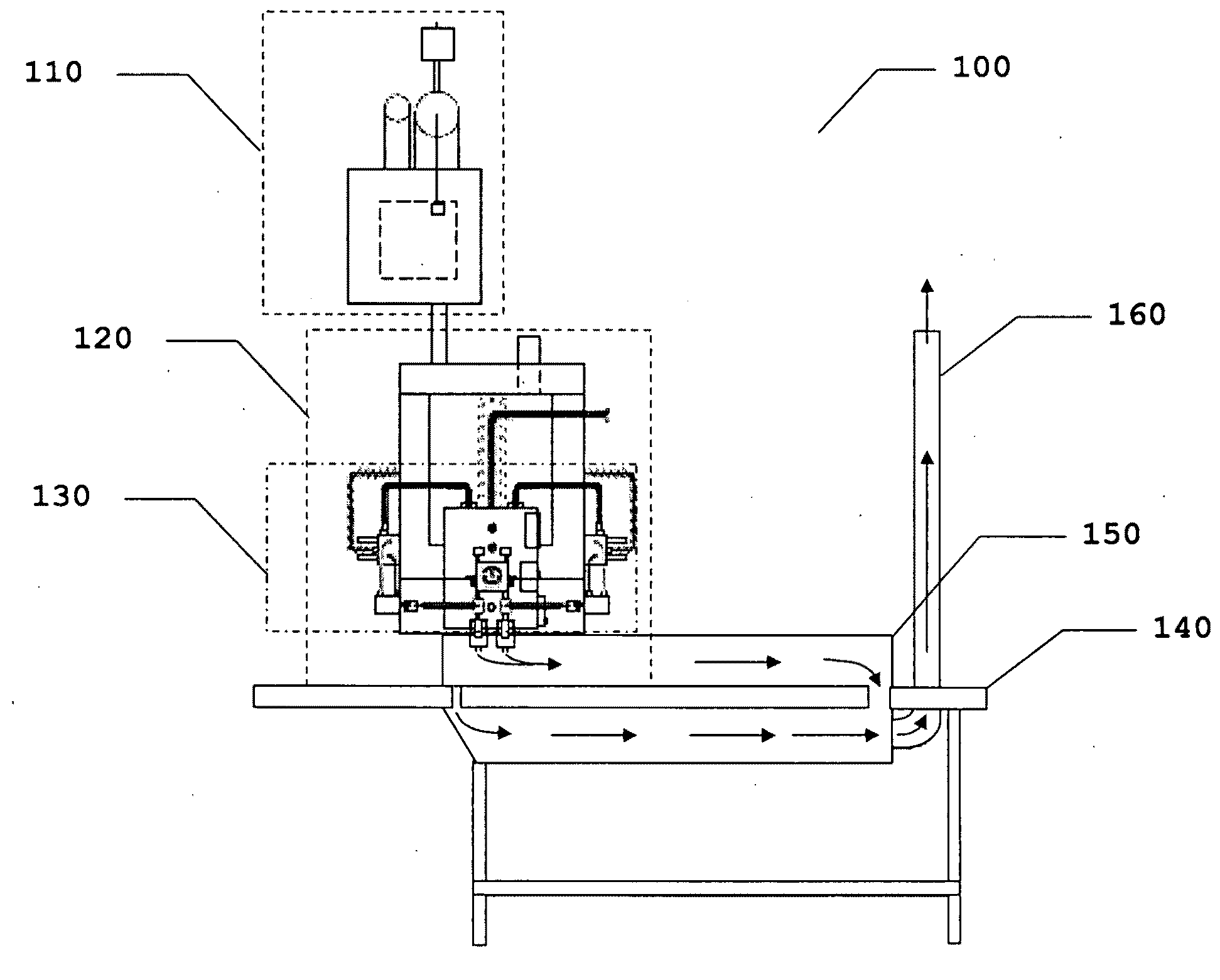 Ultrafast food freezing equipment by direct contact with dosed liquid nitrogen