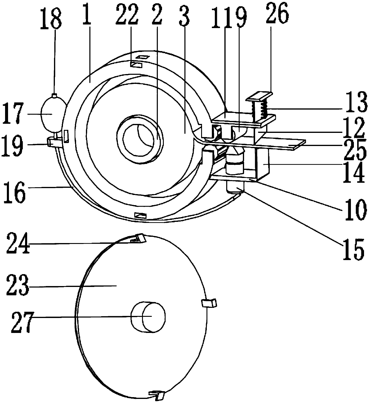 Surgical nursing dressing device