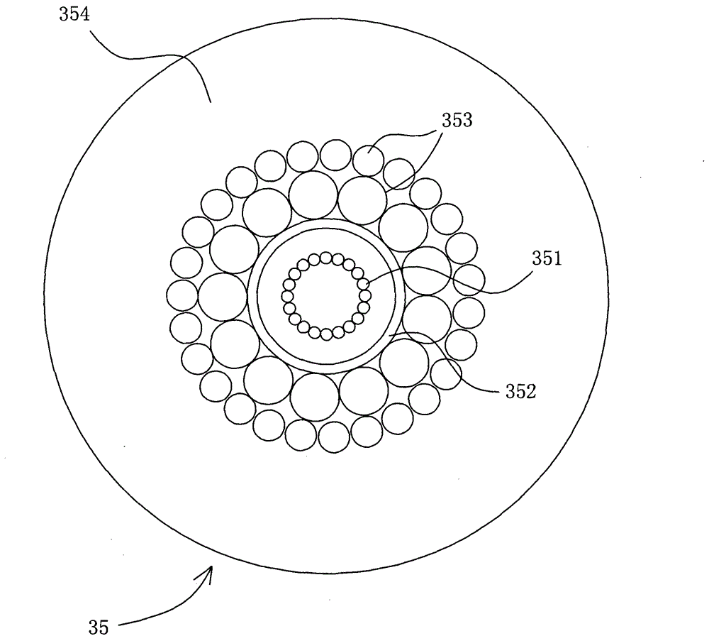 Submarine cable for power grid interlink of offshore oil platform