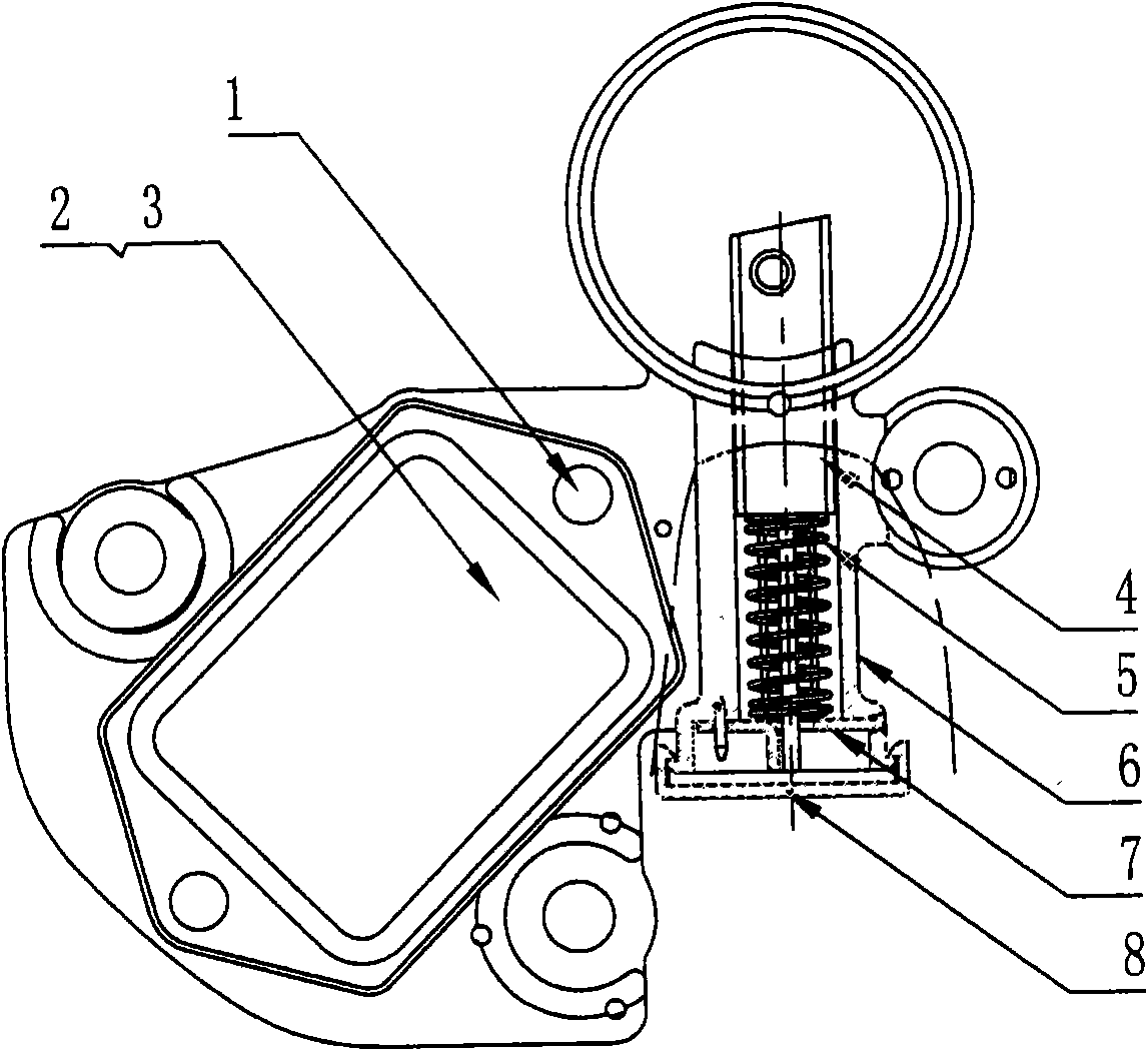 Fixed structure of carbon brush fixed sheet