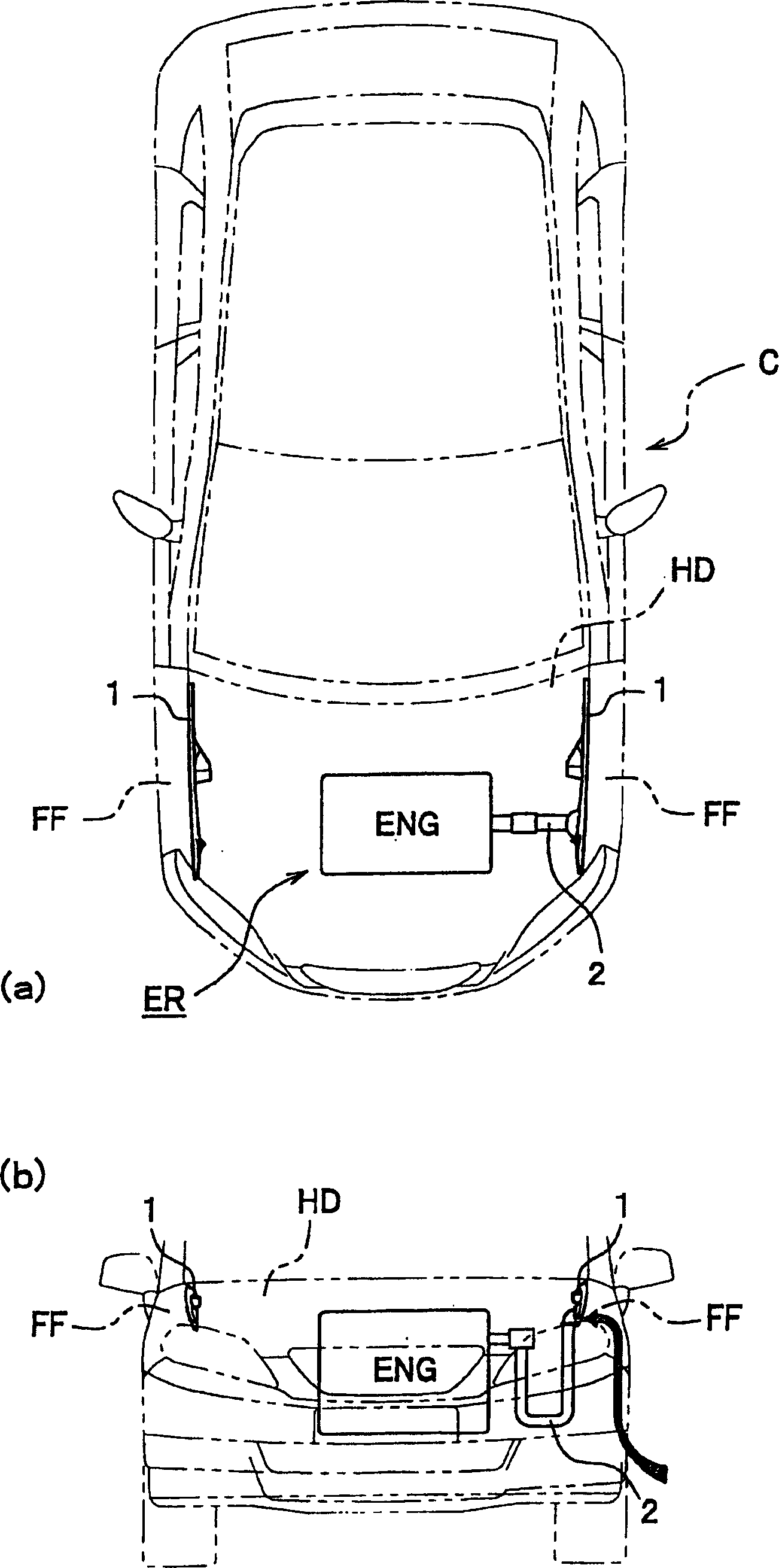 Fender garnish structure