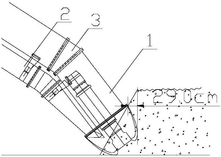 Cutter suction dredger suitable for standard penetration cardinal number large mud and construction method thereof