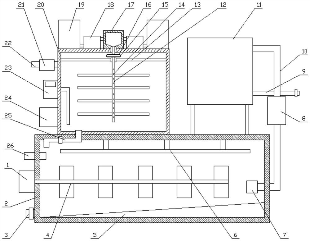 Environment-friendly laboratory wastewater treatment device