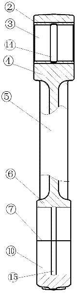 Connecting rod assembly for piston type compressor