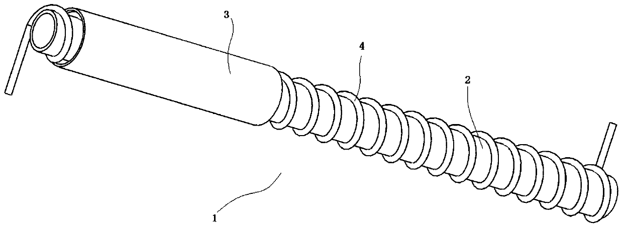 Tobacco curing barn recycling device and using method