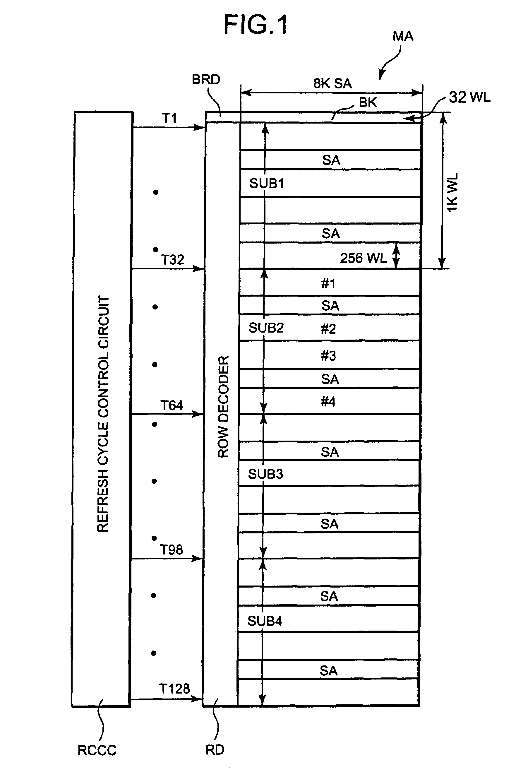 Dynamic semiconductor storage device