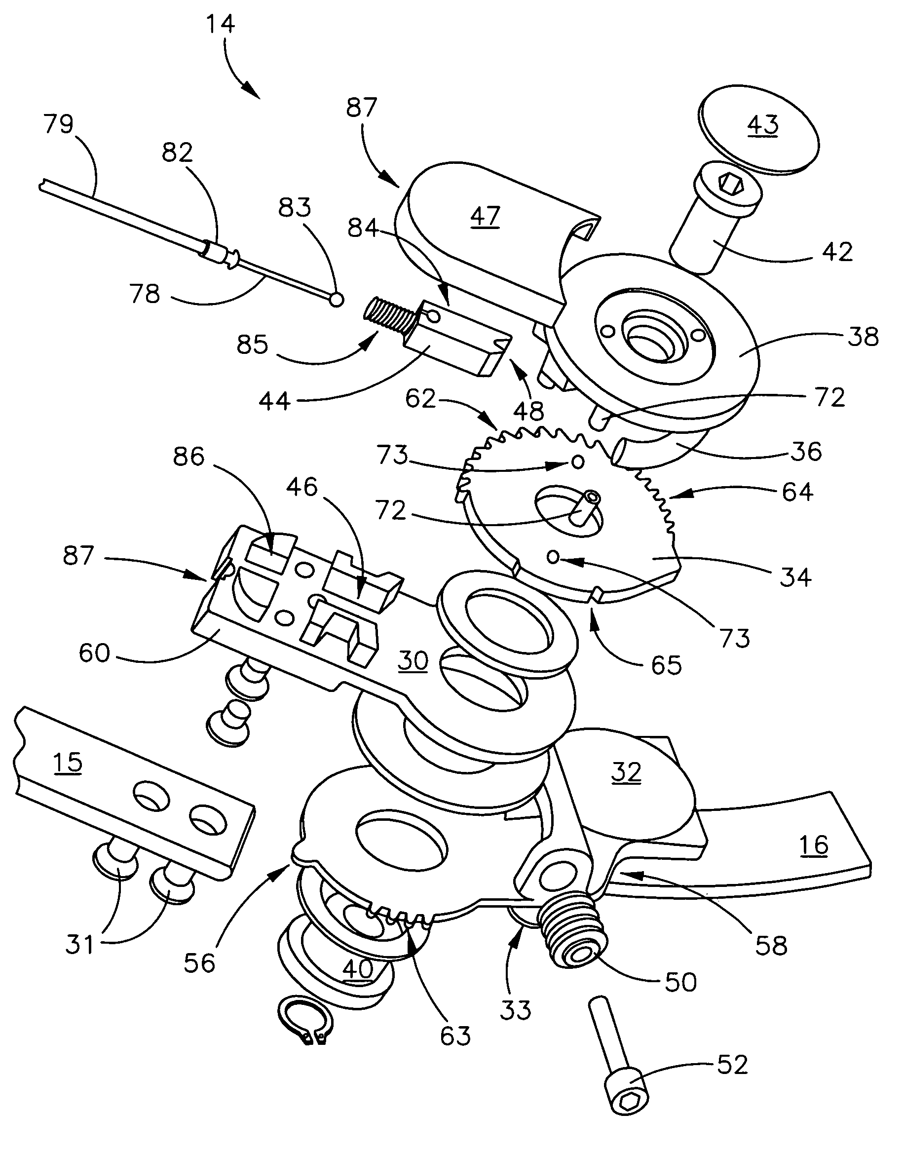 Ambulating knee joint