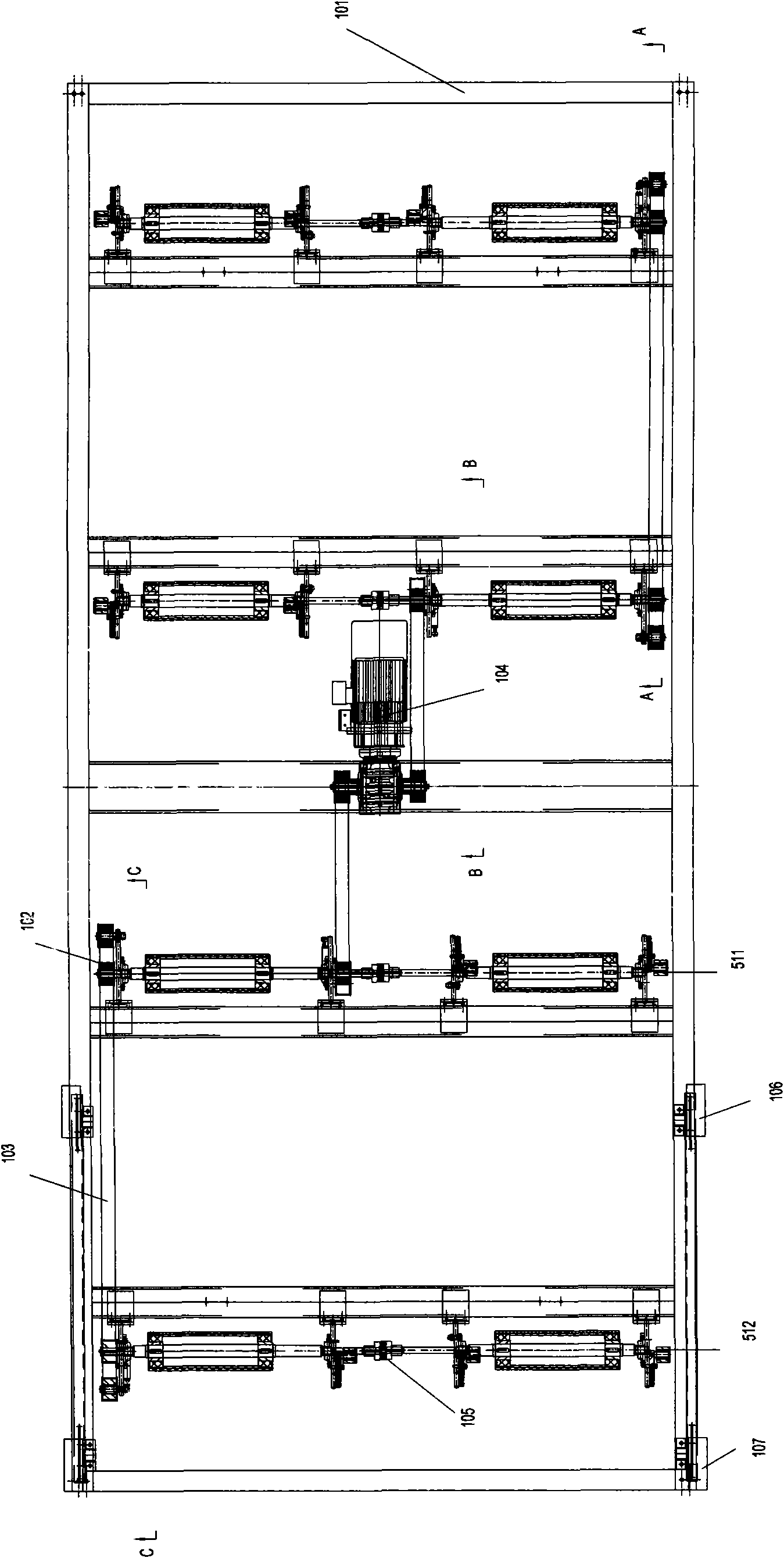 Vehicle transportation device applied to solid garage