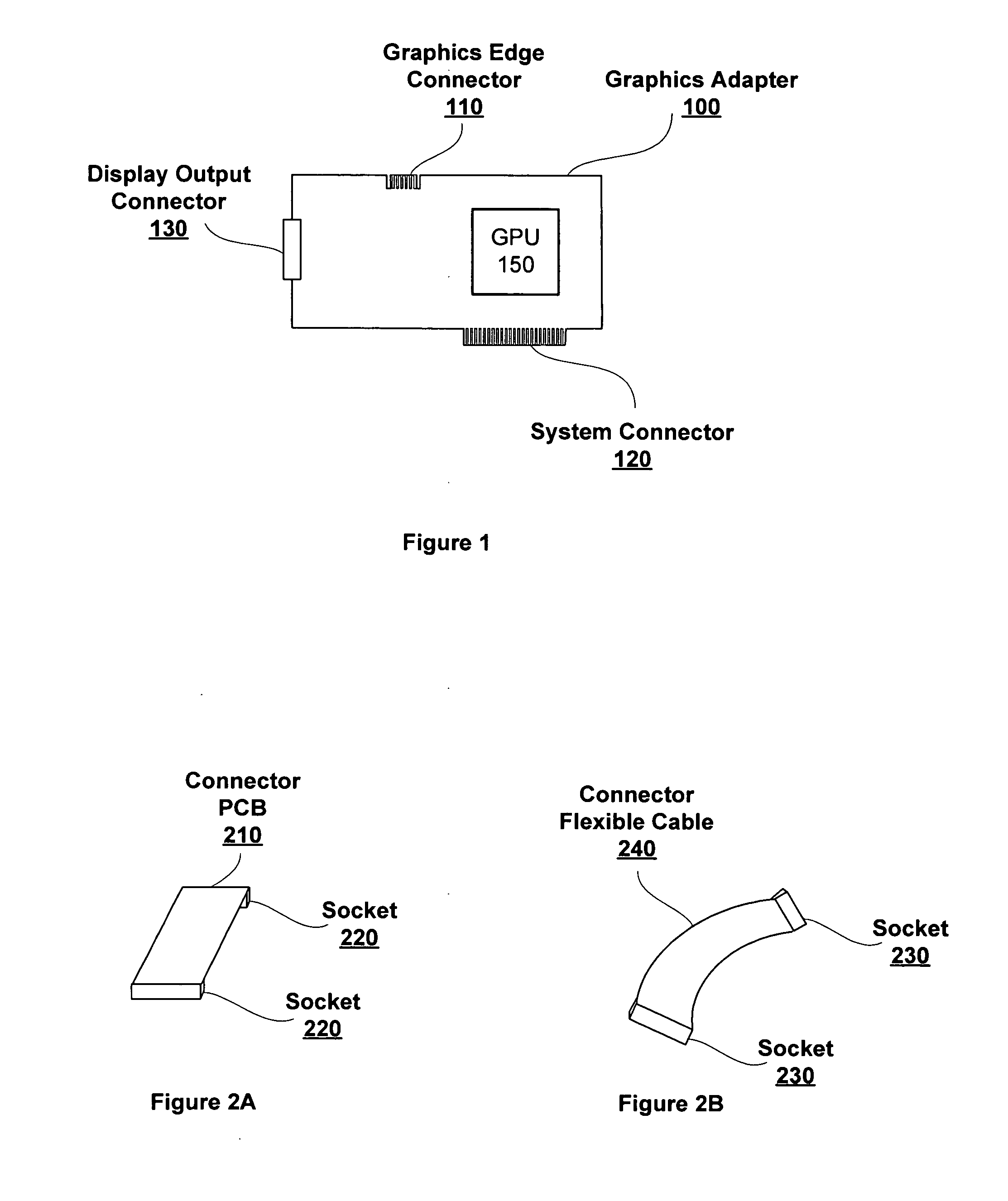 Multiple graphics adapter connection systems