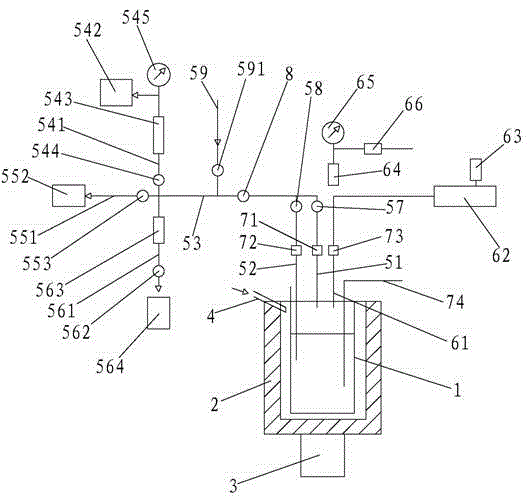 Online-sampling hydrothermal system hydrocarbon source rock-to-hydrocarbon thermal simulation experiment apparatus