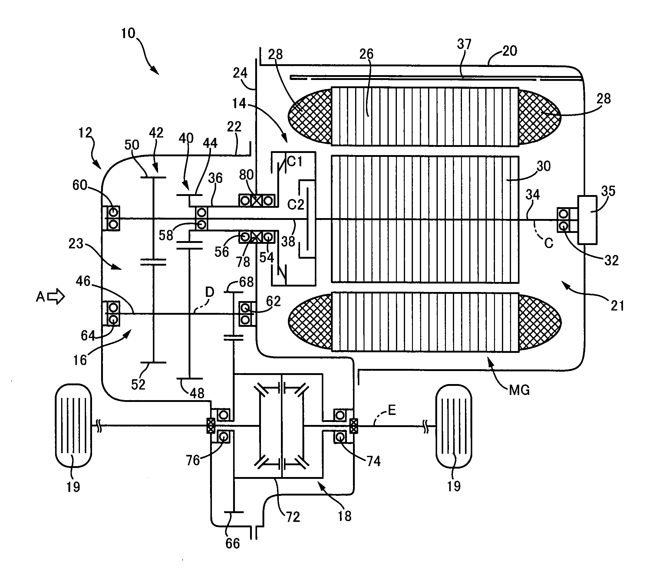 Vehicular electric drive apparatus