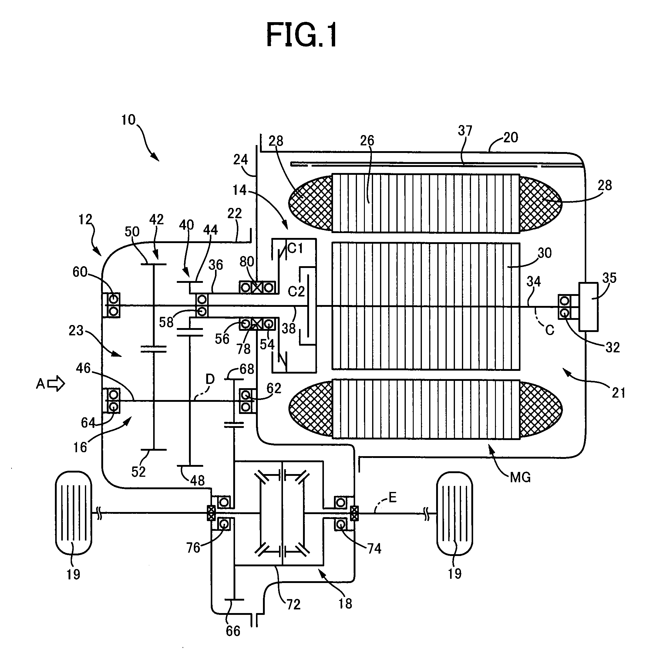 Vehicular electric drive apparatus