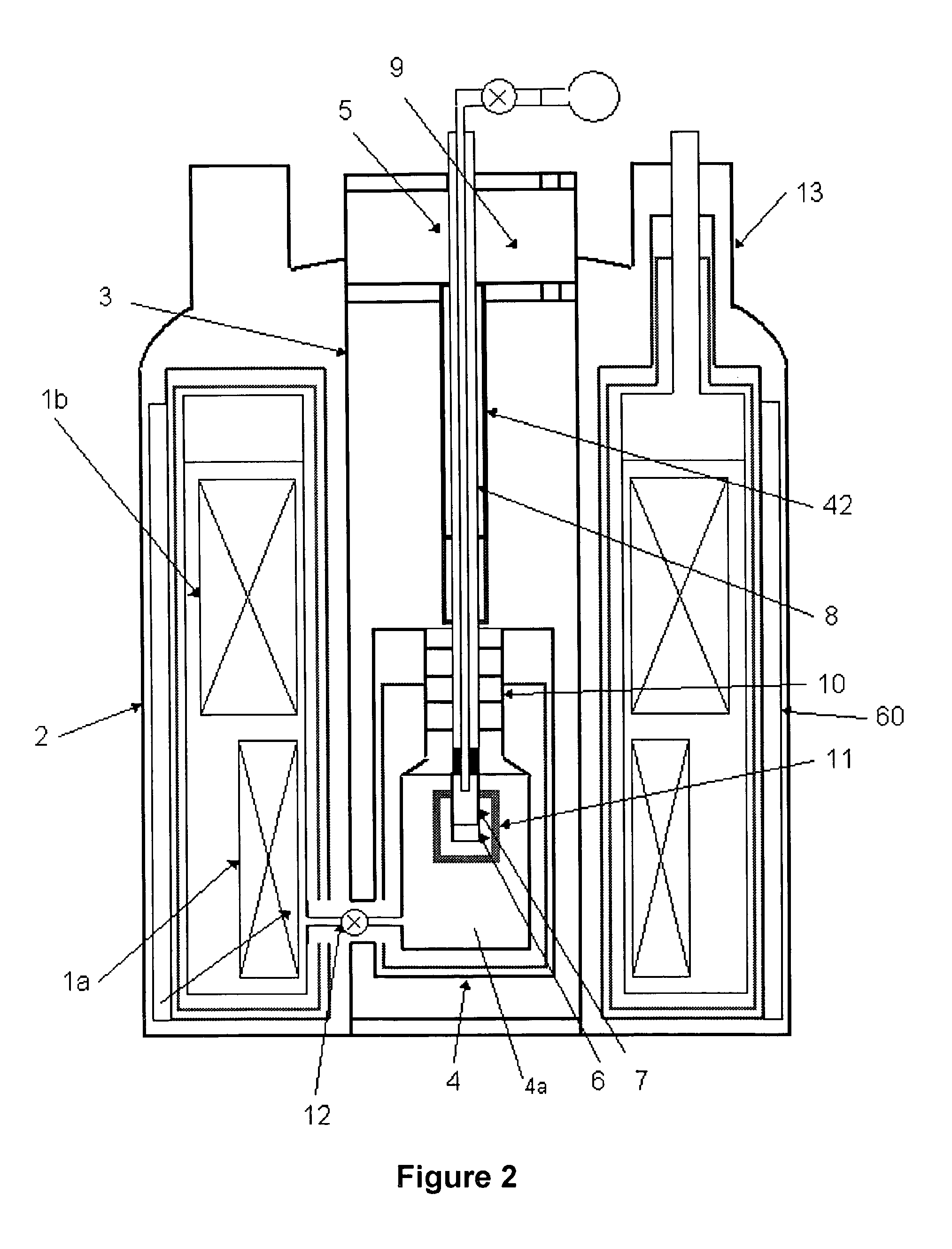 Apparatus and method for performing in-vitro DNP-NMR measurements